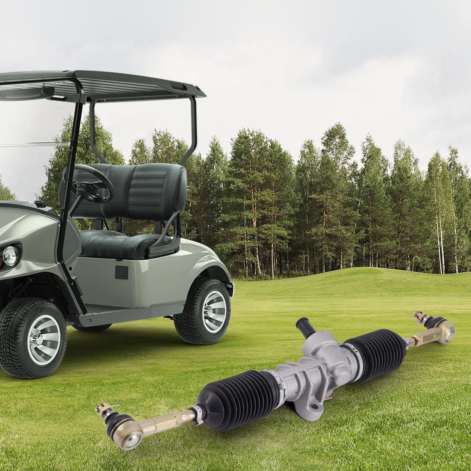 Zamiennik Skrzyni Biegów Układu Kierowniczego do Elektrycznego Wózka Golfowego EZGO RXV 2008 Up z Drążkiem Sterowym OEM 601500 601580 618239 851-201, zespół Zębnika ze stalową zębatką Napraw