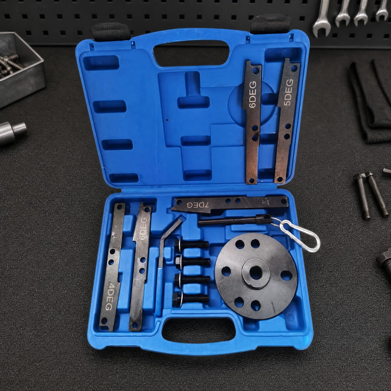 Set Strumenti Regolazione Tempi Motore QSX15 con Calibro Freno Motore E Perno Guida per Officina Meccanica E Riparazione Motori Industriali Pesanti