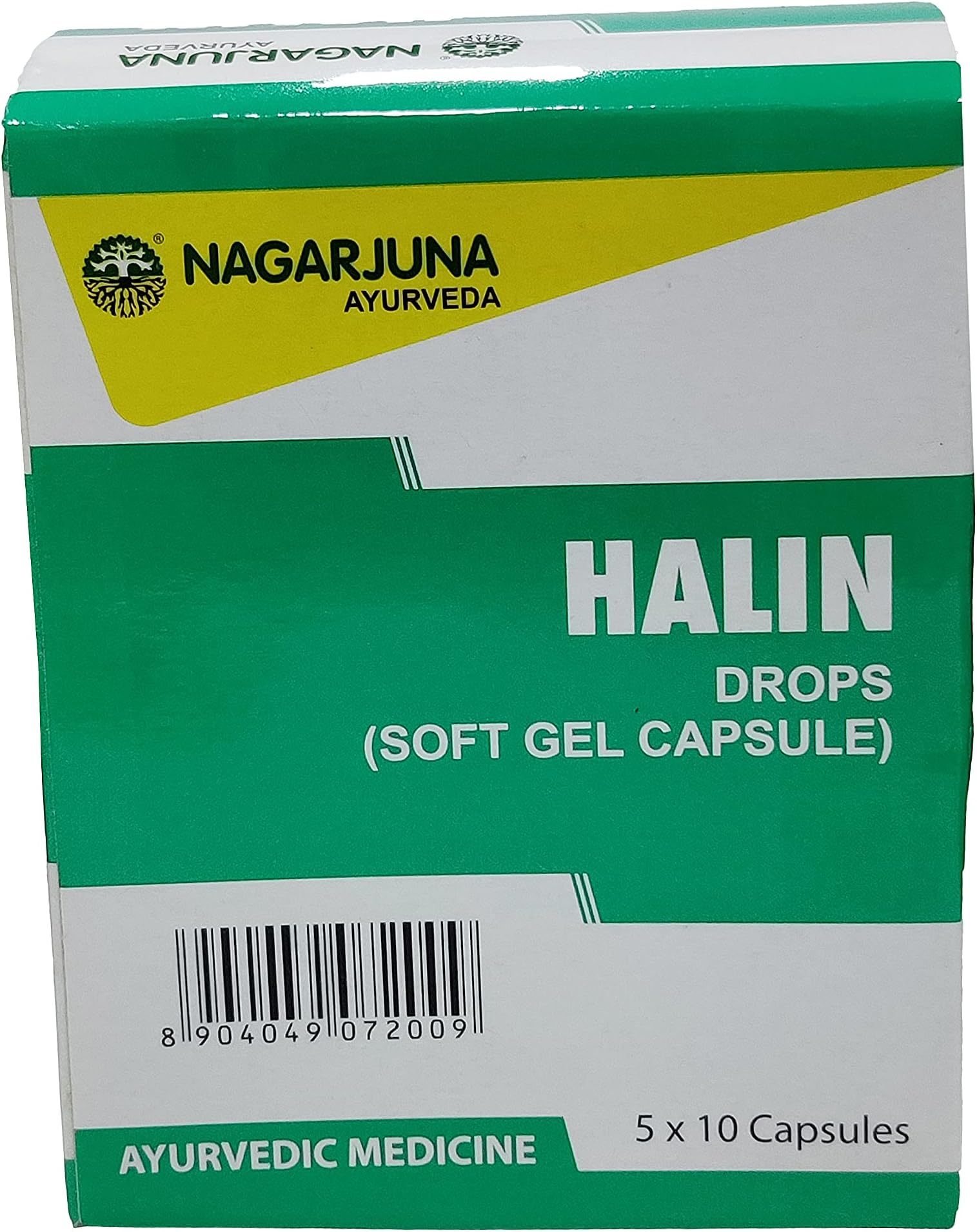 NAGARJUNA Halin Drops (Soft Gel Capsule), 50 Count
