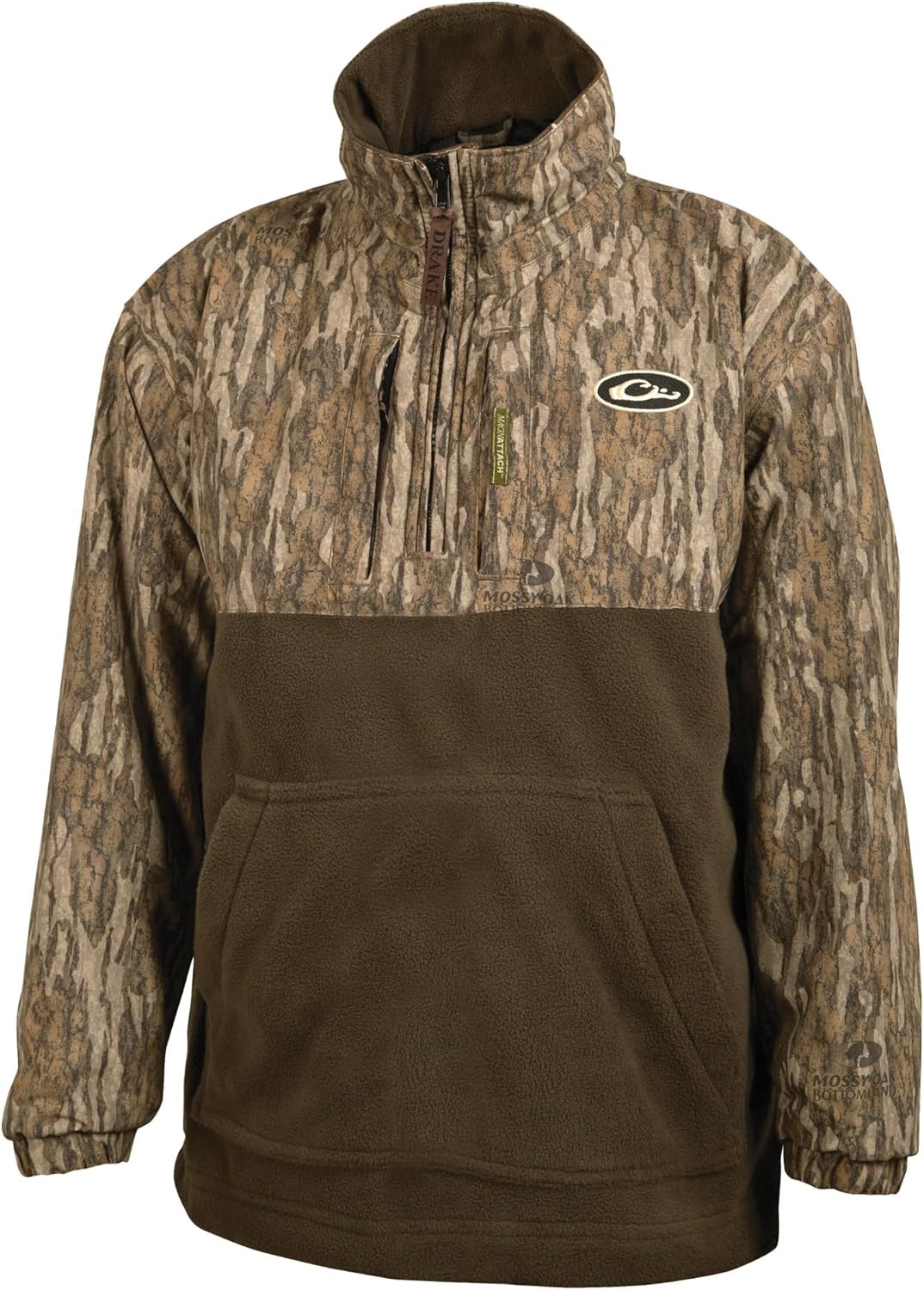 Drake Waterfowl Youth MST Eqwader DW3020 1/4 Zip Hunting Waterproof Breathable Fleece Lined Warm Jacket with Multiple Pockets