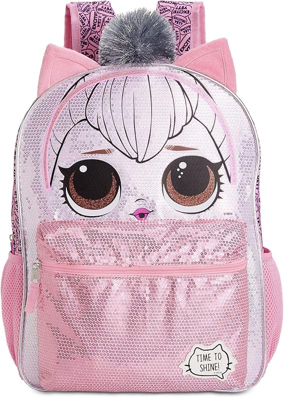 LOL Surprise Queen Kitty Backpack for Girls 16 Inch