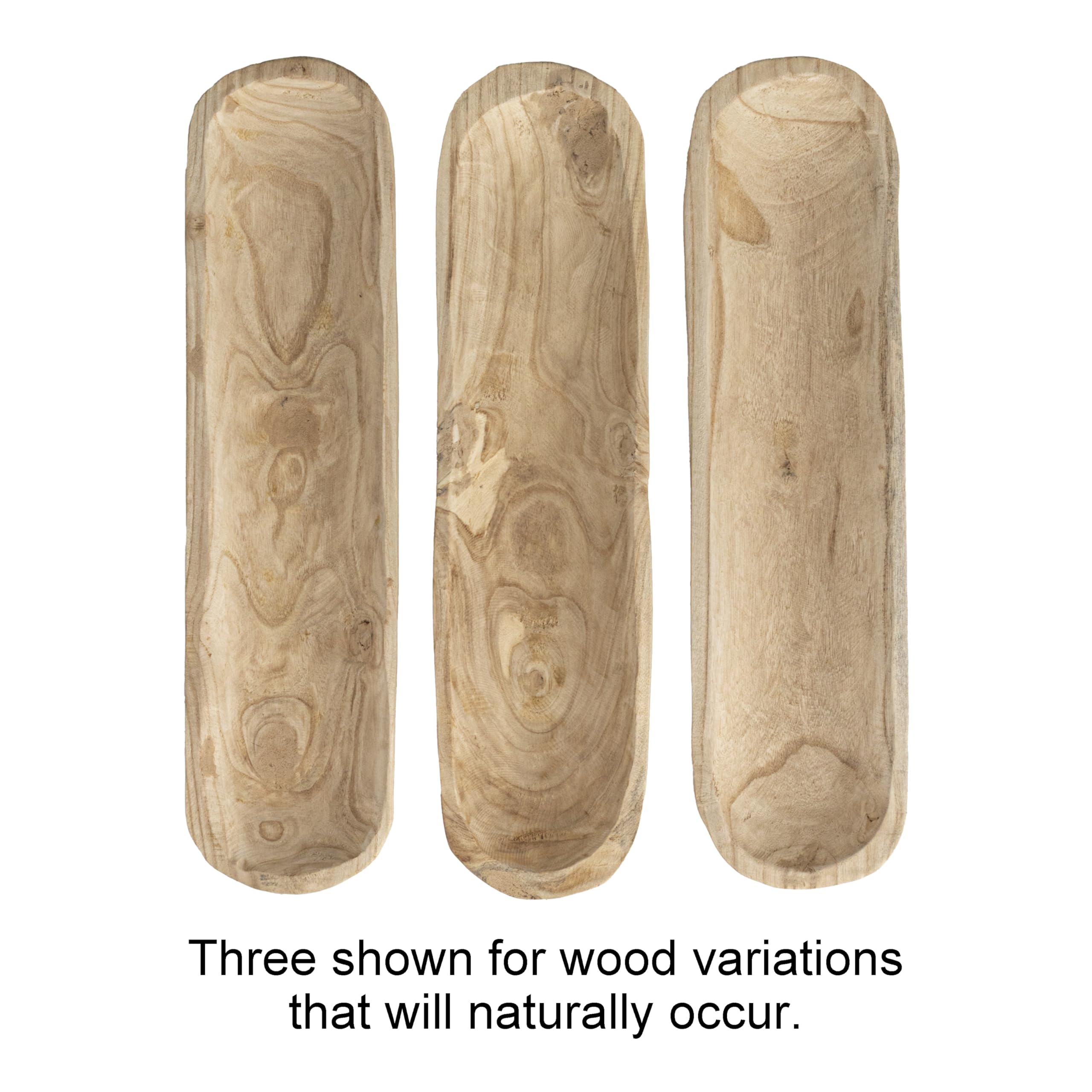 Creative beeinflußt da5397 Pure Deko Paulownia Holz Rechteck Schüssel