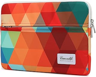 Canvaslifee Rainbow Peacock Patten Laptop Sleeve 14 inch 14.0 inch Laptop case Bag