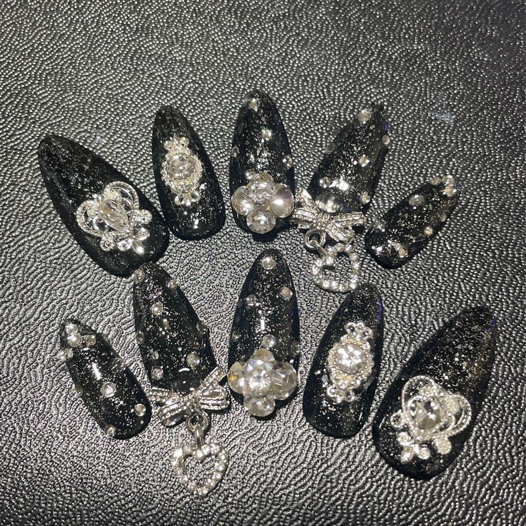 Amazon.co.jp: ネイルチップ スキニーオーバル 量産型 ギャル 地雷