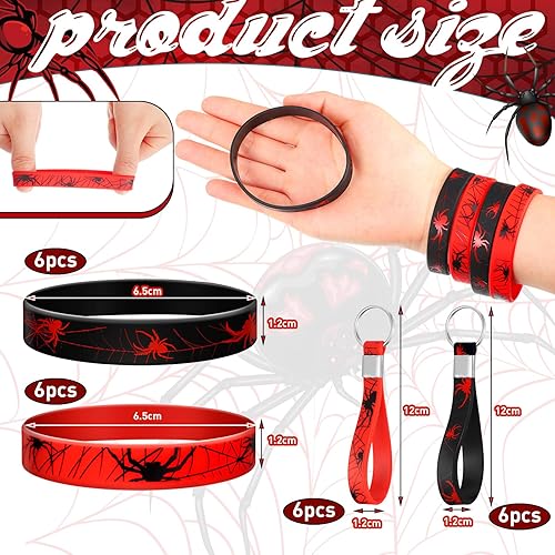 Miniatura 3 de Lothee Juego de 32 piezas de decoración de fiesta de cumpleaños de telaraña, bolsas con cordón de tela de araña, mochila divertida de viaje,