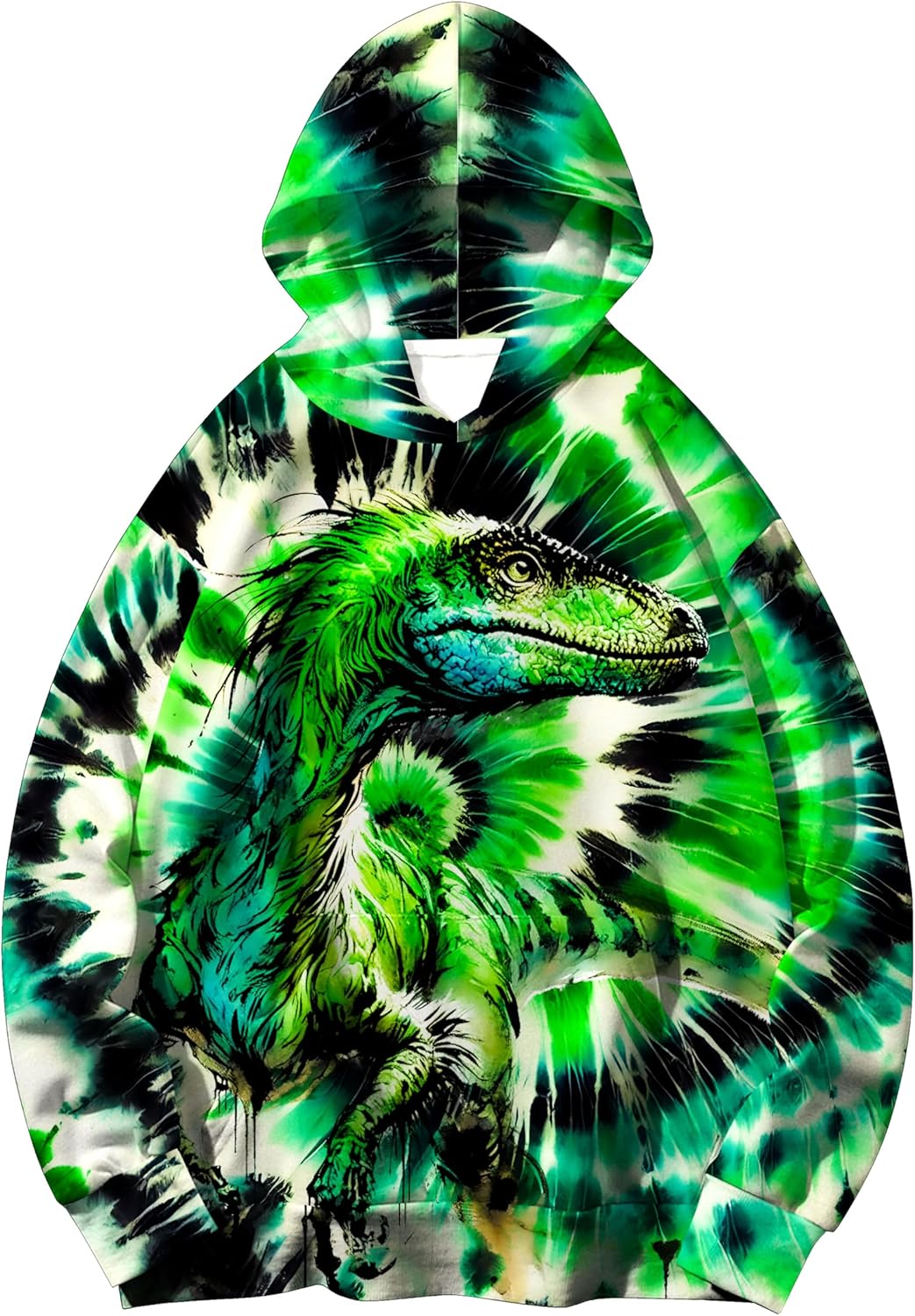 Kids Tie Dye Pullover Hoodie with Kangaroo Pocket for Boys Girls Sweatshirt
