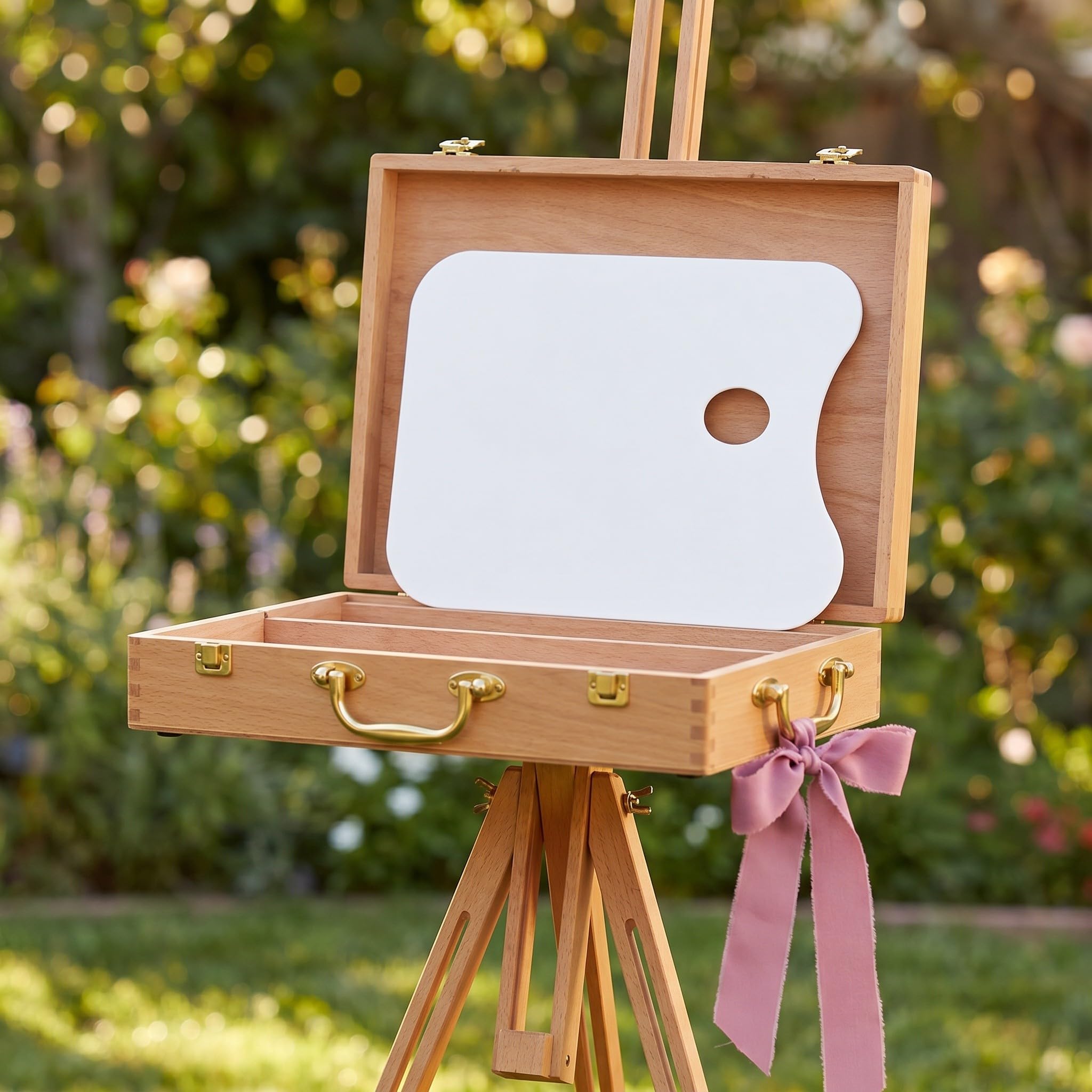 Lurrose 3-teilige Kunststoff 14,6 x 10 Zoll große Daumenloch – Transparente Malpalette – Leicht zu reinigende, antihaftbeschichtete Künstlerpalette für Öl-, Aquarell-