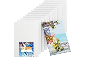 MaxGear Canvases for Painting 5" x 7": Your Pocket-Sized Masterpieces Unleashed!
