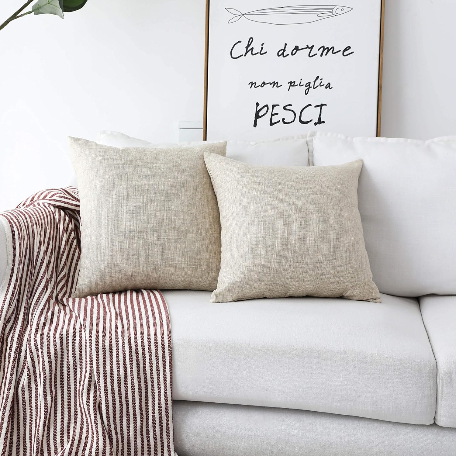 See full amazon price history chart for Pillow Cover Jute Linen Square Throw Pillow case Cushion Covers for Sofa (14 X 14 Pack of 4) (Color Light Linen) Pillow Cover Jute Linen Square Throw Pillow case Cushion Covers for Sofa (14 X 14 Pack of 4) (Color Light Linen) (B0D17793N1) Amazon Price History, Amazon Price Tracker