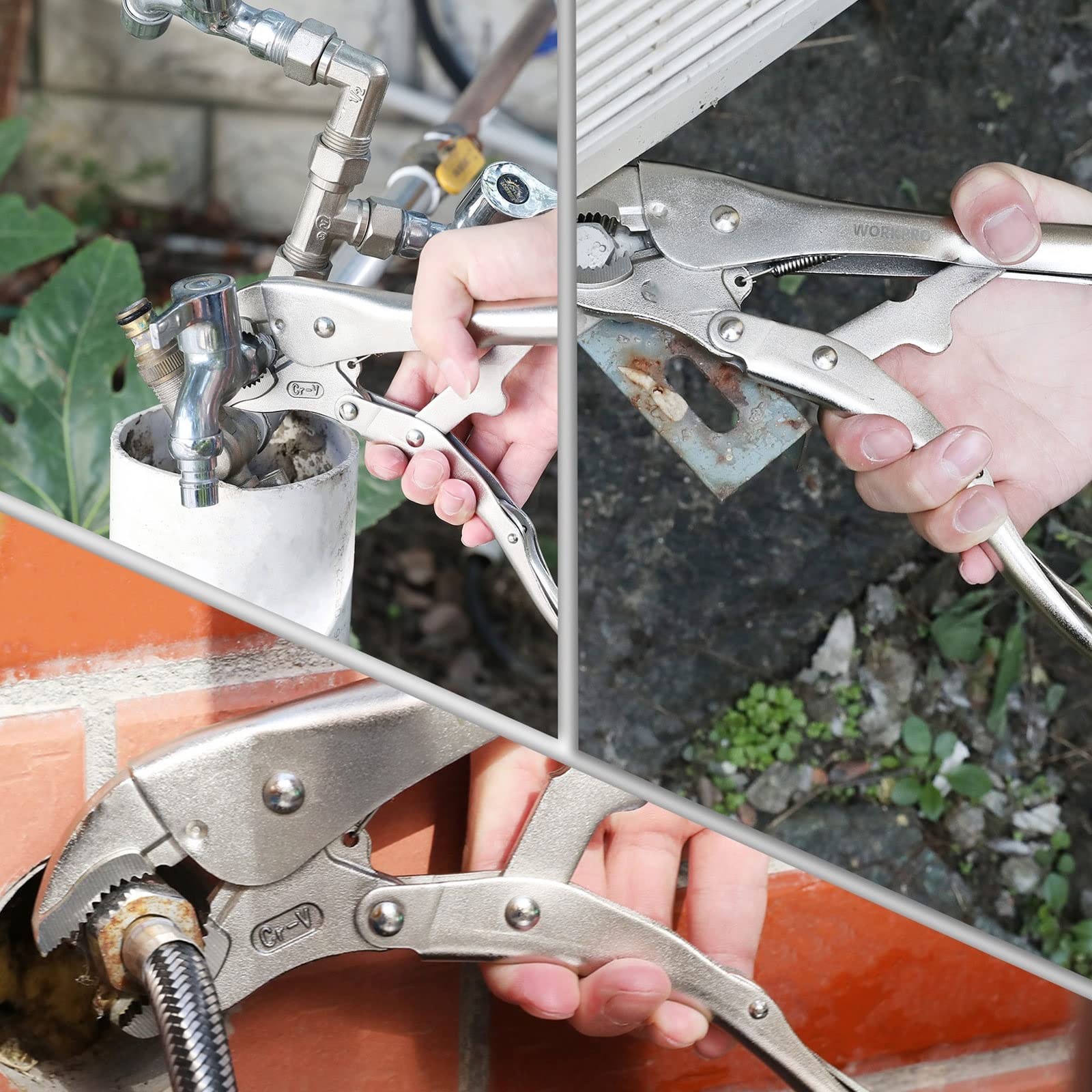 JINGYAN Alicates universales Locking Pliers Set, Adjustable For Welders Long Nose Welding Tools