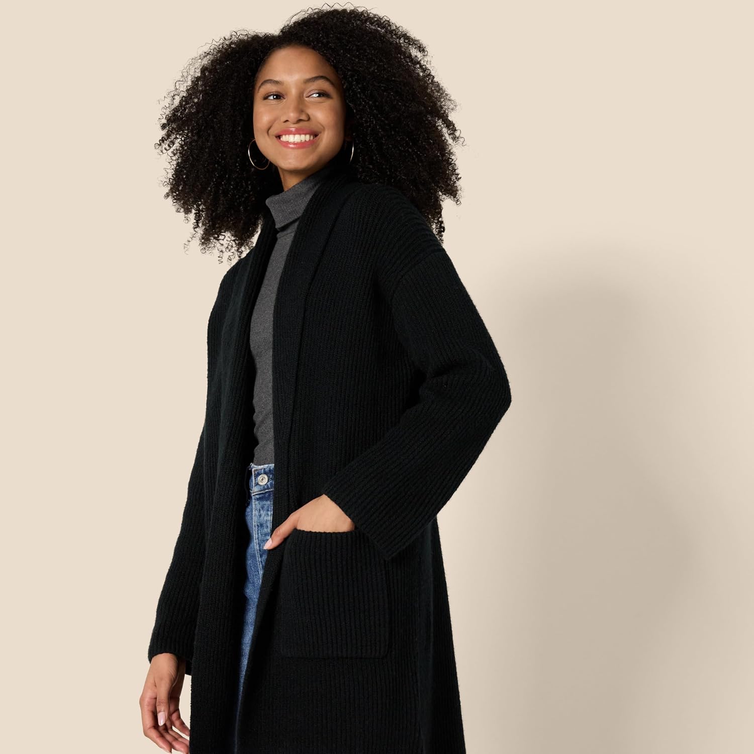 Amazon Essentials Oversized Long Cardigan Sweater - Image 3