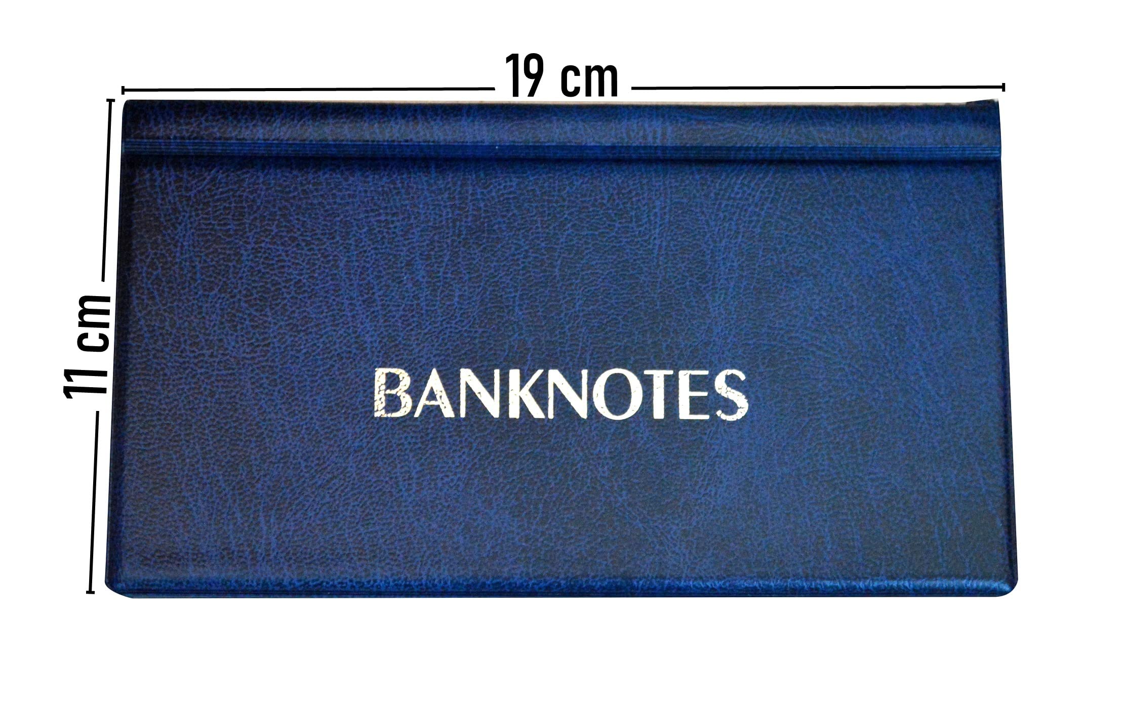 COLLECTOR - Album na banknoty pieniądze papierowe album 20 stron - 8 x 17 cm (Niebieski)
