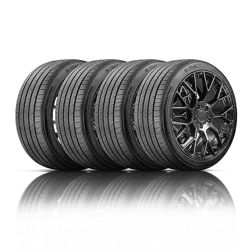 Mastertrack M-TRAC GT Ultra High-Performance All-Season Tire Set (4 Tires) 255/45ZR20 105W XL | 5-Year Warranty+3 Year Road Hazard Protection+Dual Tread Design for Sports Cars [TIRE ONLY] UTQG 460 A A