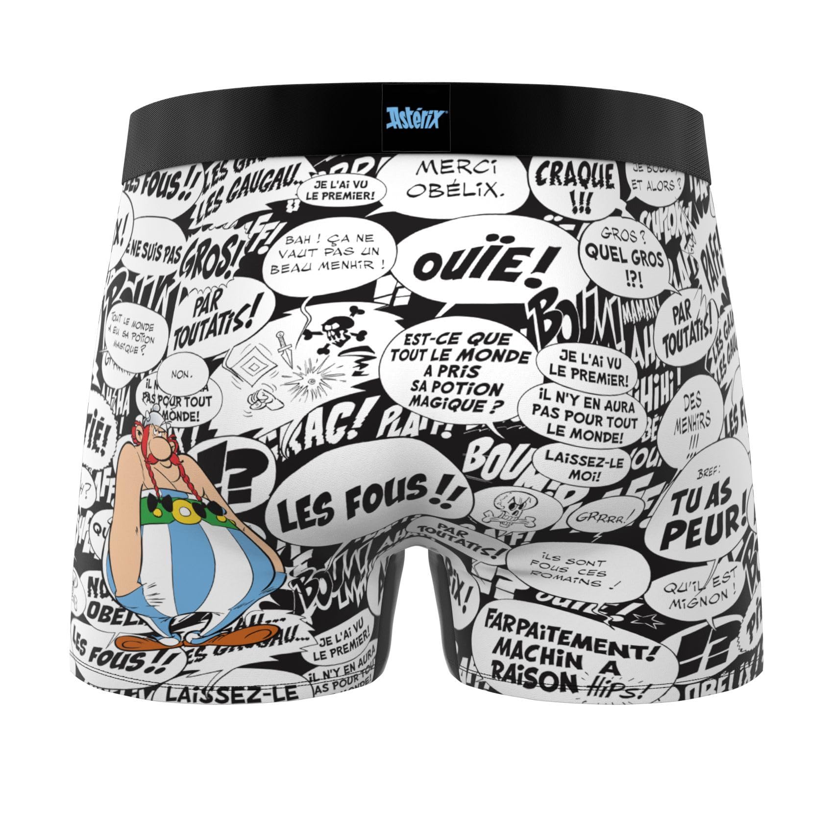 FREEGUN Boxershorts Herren Asterix Obelix Schildmotiv | Boxershorts Elastischer Bund und Baumwolle Comic Geschenk Originell