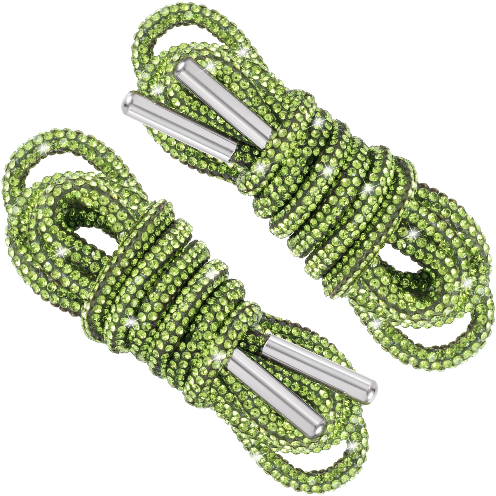 Rhinestone Shoe Laces, Glitter Rope Shoelaces for Sneakers, Round Crystal Bling Shoe Lace