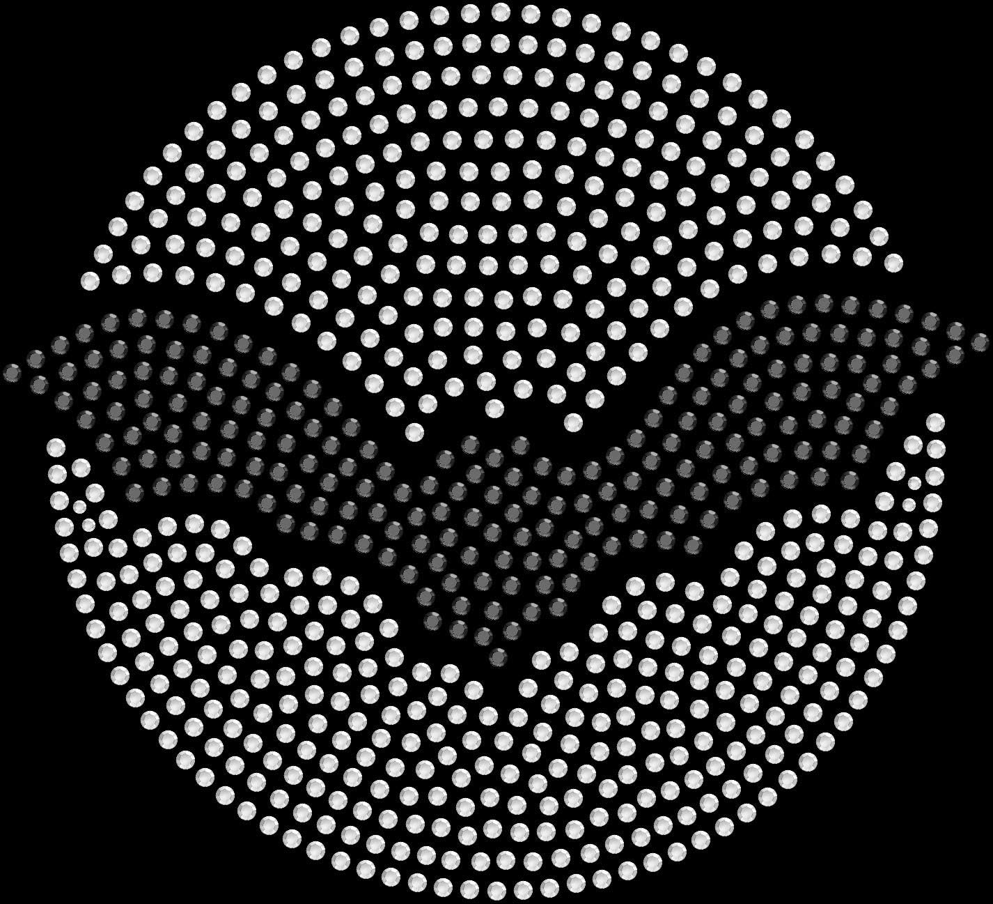 Rhinestone Bling Sparkle Iron On Transfer DIY Halloween Bat Moon