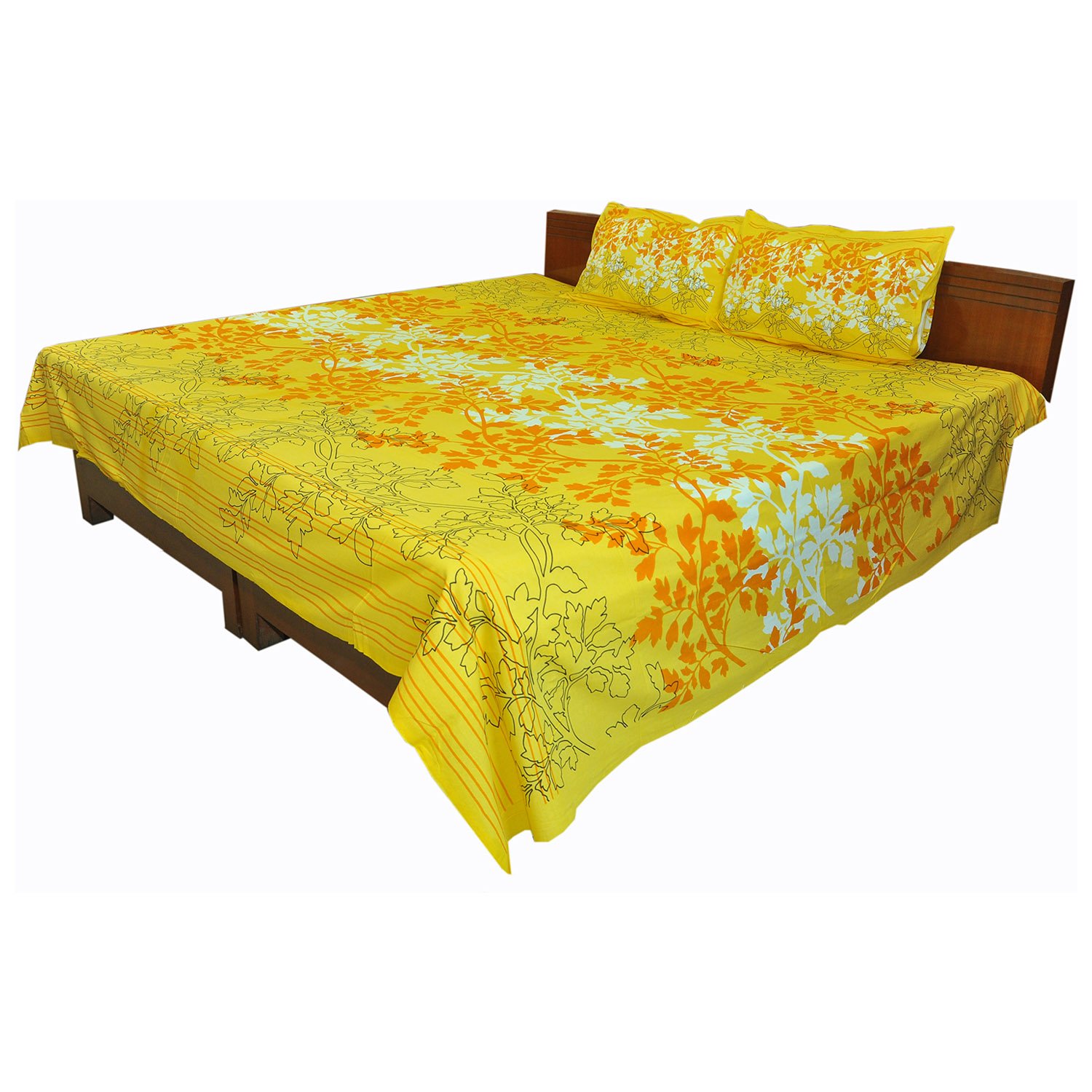 Buy Prosean Print 3 Pc. Cotton Double Bed Sheet /Spread/ Bed Cover /Bed