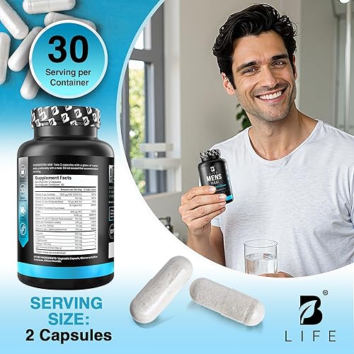 Miniatura 8 de Suplemento para el crecimiento del cabello para hombres, biotina y colágeno, vitaminas para el cabello para hombres, soporte para cabello, uñas y