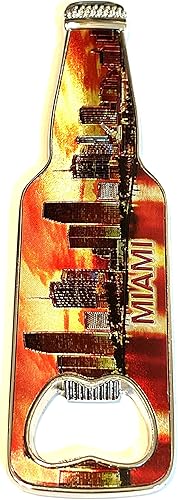 Miniatura 4 de SUREG Florida - Abrebotellas con imán para nevera, varios diseños, collage retro, coleccionable, abrebotellas, 1 artículo (Miami Retro Collage)