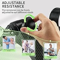 Vista 3 de Ejercitador de pedales de bicicleta para debajo del escritorio, bicicleta de brazo plegable con pantalla LCD, resistencia ajustable, plegable, mini