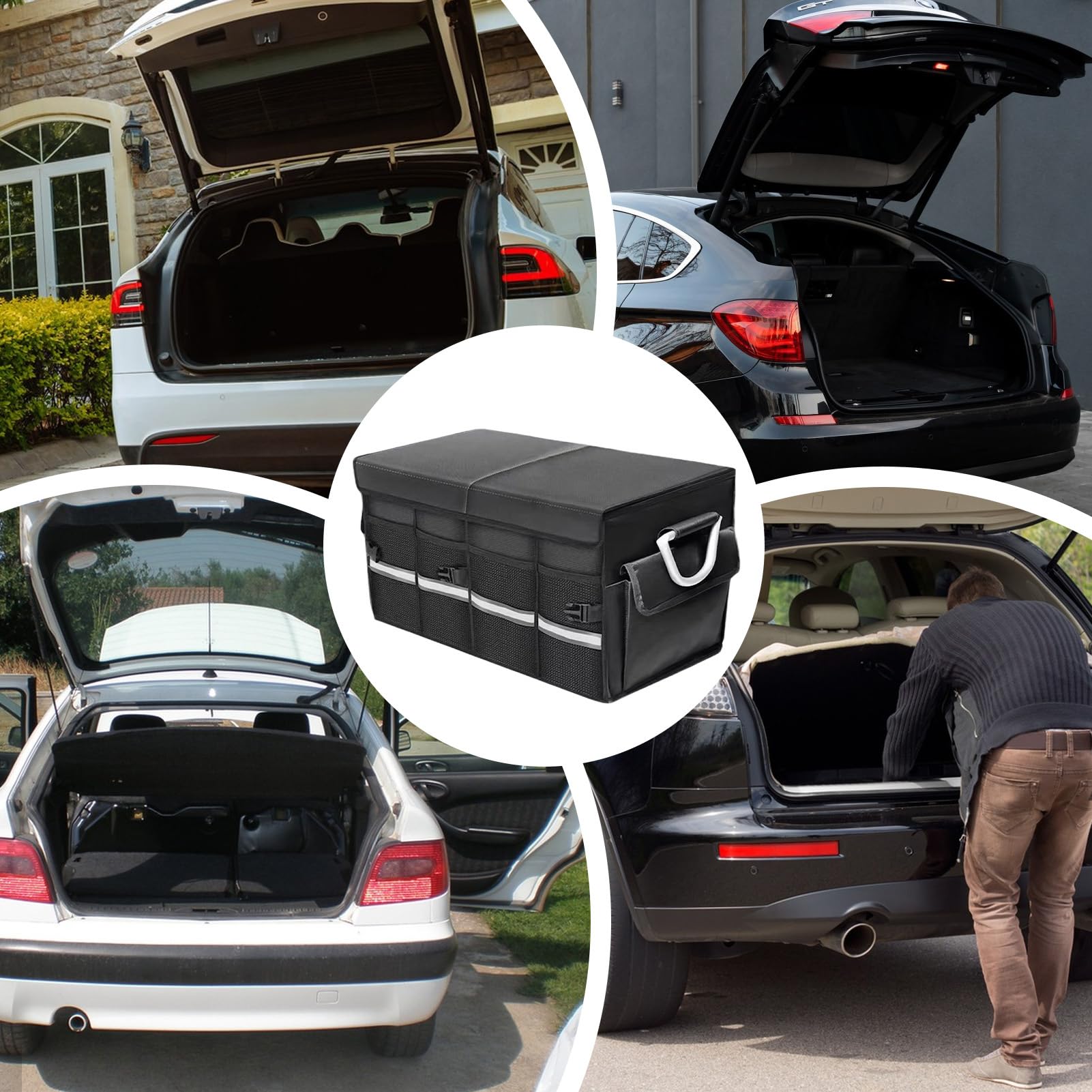 Organizer Portaoggetti Per Bagagliaio Box Multi Scomparto per | Box Auto Contenitore Spesa E Organizzazione Porta Attrezzi Per Camion Camper SUV Indispensabile Viaggio E