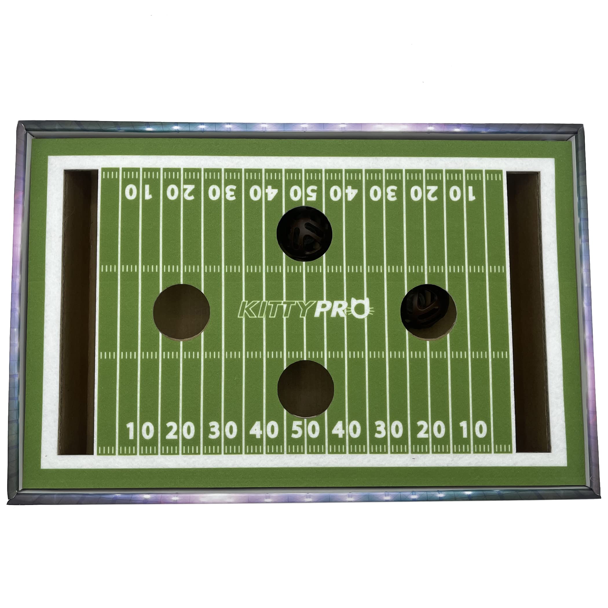 Pets First NCAA Indiana Hoosiers Griffoir pour chat, jouet pour chat Jour de jeu, terrain de football NCAA conçu pour chat et salon, jeu stimulant pour chat