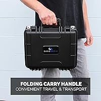 Vista 5 de CASEMATIX Two Gun Hard Case for 2 Handguns - TSA Approved Waterproof & Shockproof 2 Pistol Hard Case, Double Handgun Case with Accessory Storage for