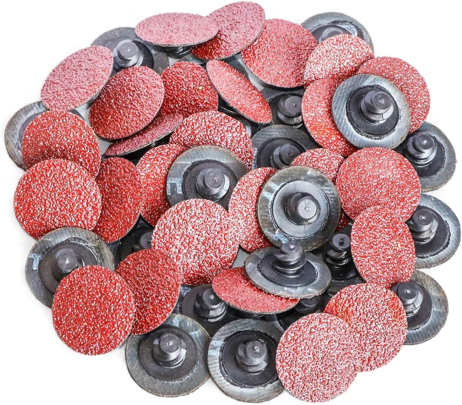 50pcs 1" 25mm Sanding Disc Roll Lock RType Quickchange Sandpaper