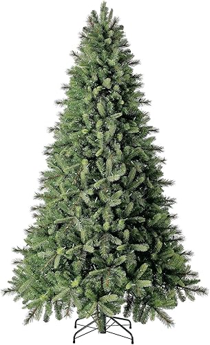 Miniatura 2 de Árbol de Navidad artificial de abeto noruega preiluminado de 7.5 pies, luces LED blancas cálidas