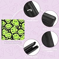 Vista 11 de Cartera de cuero de dibujos animados para mujer, c-mármol azul, Lindo