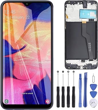 ZOETEC Screen Replacement for Samsung Galaxy A10 A105G A105FN A105M A105F LCD Display Touch Screen Digitizer Full Assembly with Frame, Repair Tool Set