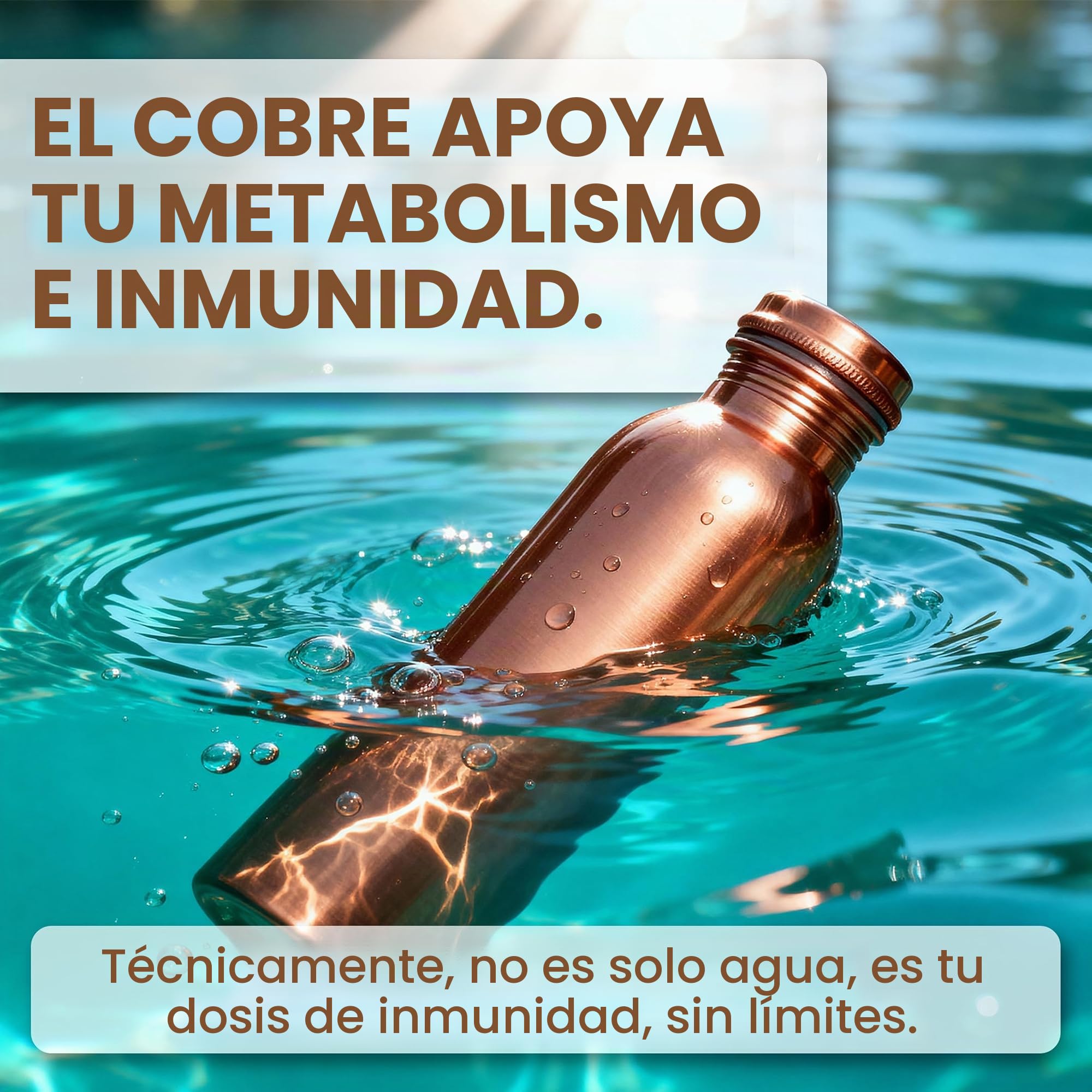 Botella de agua de cobre de 34 onzas para beber, botella de cobre puro con bolsa de transporte, recipiente ayurvédico de beneficios para la salud para deportes, gimnasio, yoga