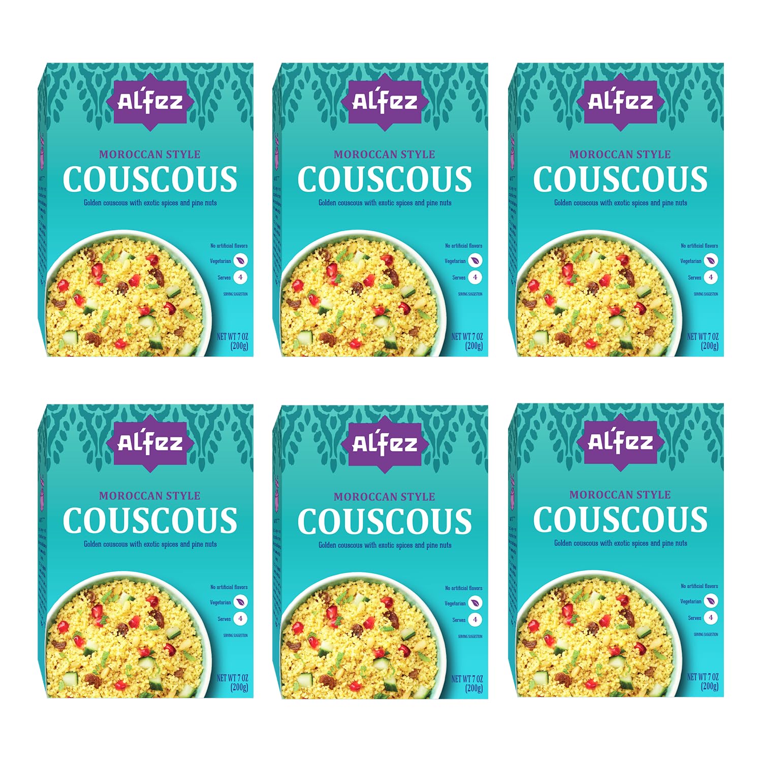 Amazon.com : Al'Fez Moroccan Style Couscous - 7 oz (Pack of 6