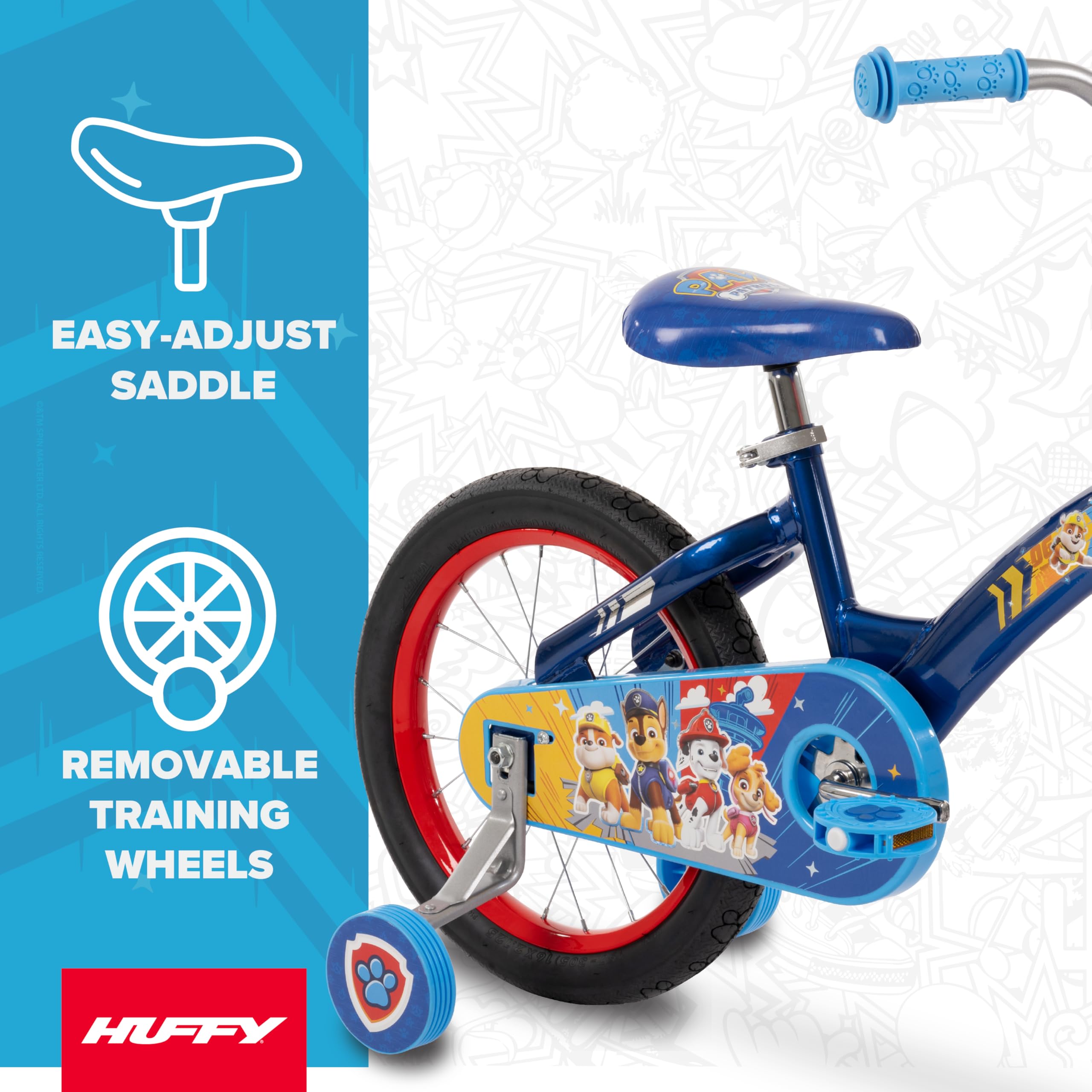 Amazon.co.jp: Huffy ボーイズ 自転車 16インチ パウパトロール