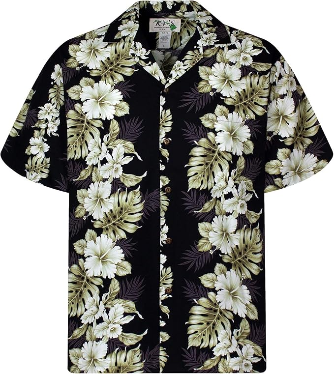 28 Palms Relaxed-fit Short-Sleeve 100% Linen Embroidered Guayabera Shirt Hombre