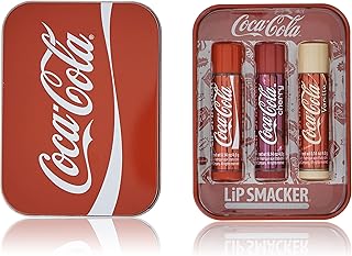 Lip Smacker Coca-Cola 3PC Lip Balm Tin Classic Coke, Cherry Coke, and Vanilla Coke