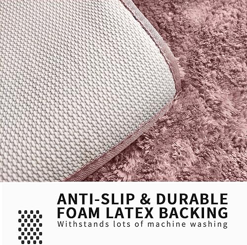 Miniatura 3 de Tapetes y alfombras de baño, dormitorio y cocina antideslizantes, lavables a máquina y absorbentes, tapete para ducha y inodoro, 20 x 32 pulgadas,