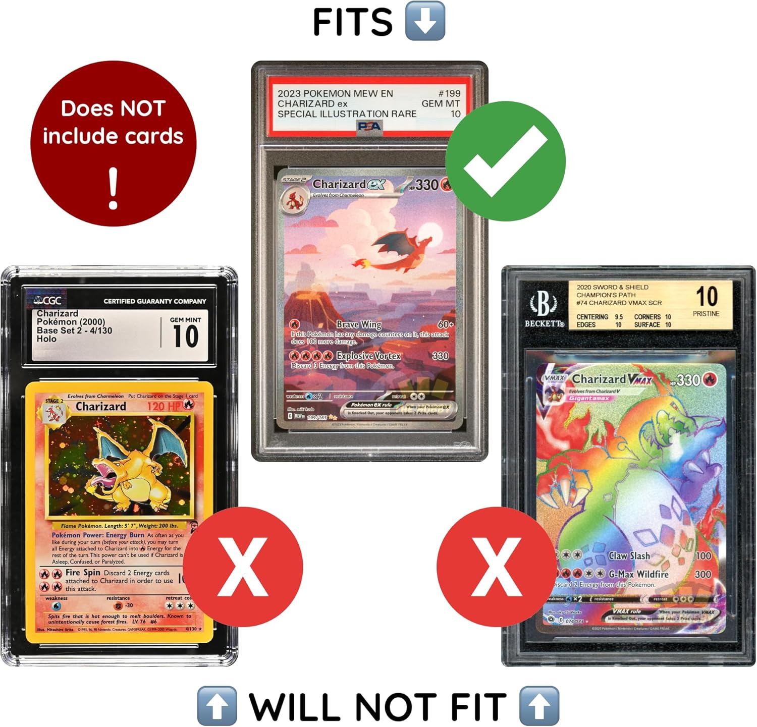 Elite Bumper Guard for PSA Graded Cards ONLY | NEW Stackable Design | Ultimate Edge Protector | Purple Slab Shield [1 Pack]