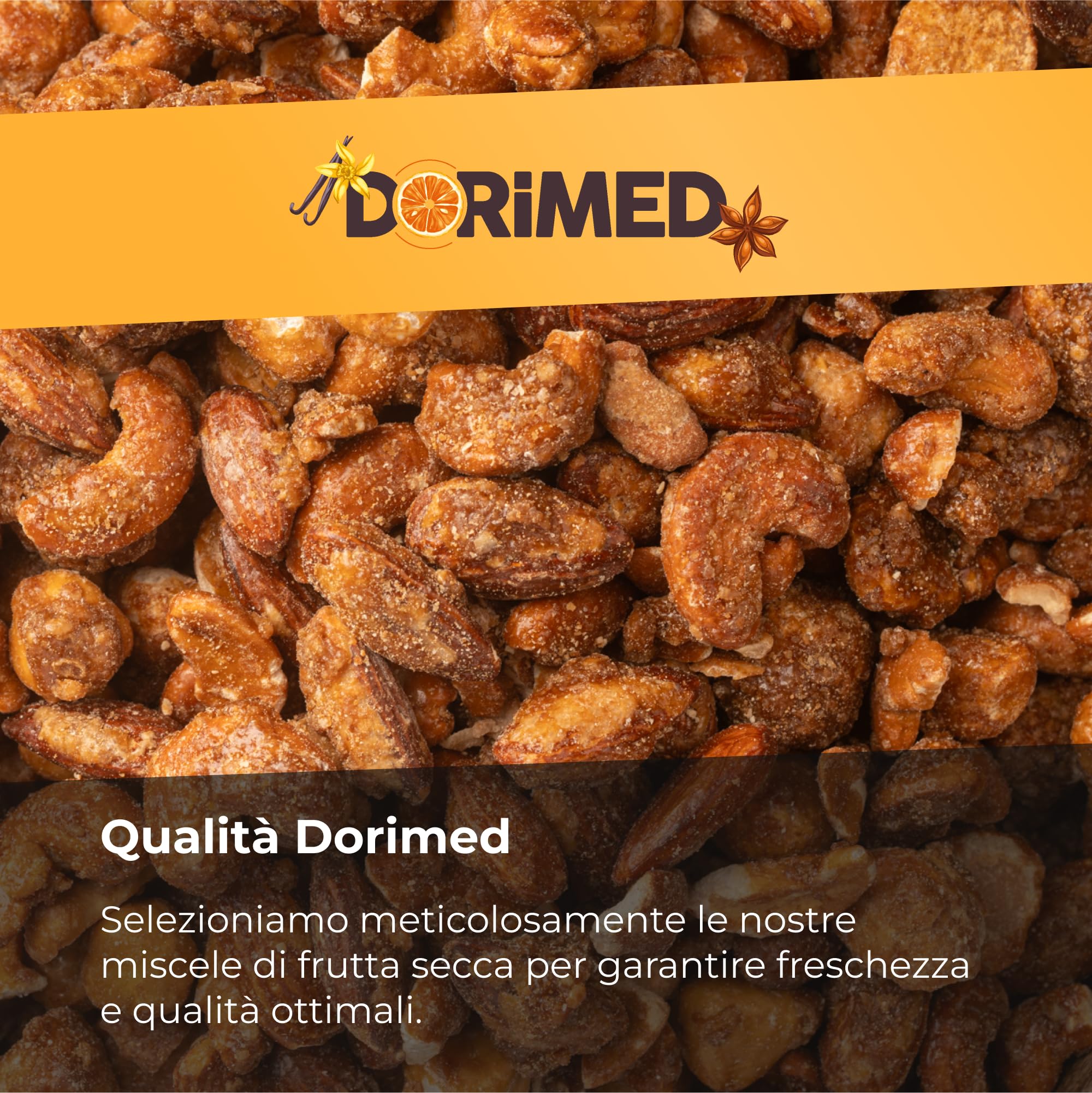 Croccante Di Noci Miste Caramellate Con Miele, Noci Di Macadamia, Noci Pecan, Nocciole, Anacardi E Mandorle. Snack Dolce Mix [1Kg] Perfetto Per Merenda, Stuzzichini Croccanti Dolci – Dorimed