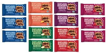 Whole Wheat Fig Bars, Variety Pack - Ultimate Healthy Stone Ground Whole Wheat Fig Bar 14 COUNT Variety Pack Sampler, All Natural NON GMO Snack Food