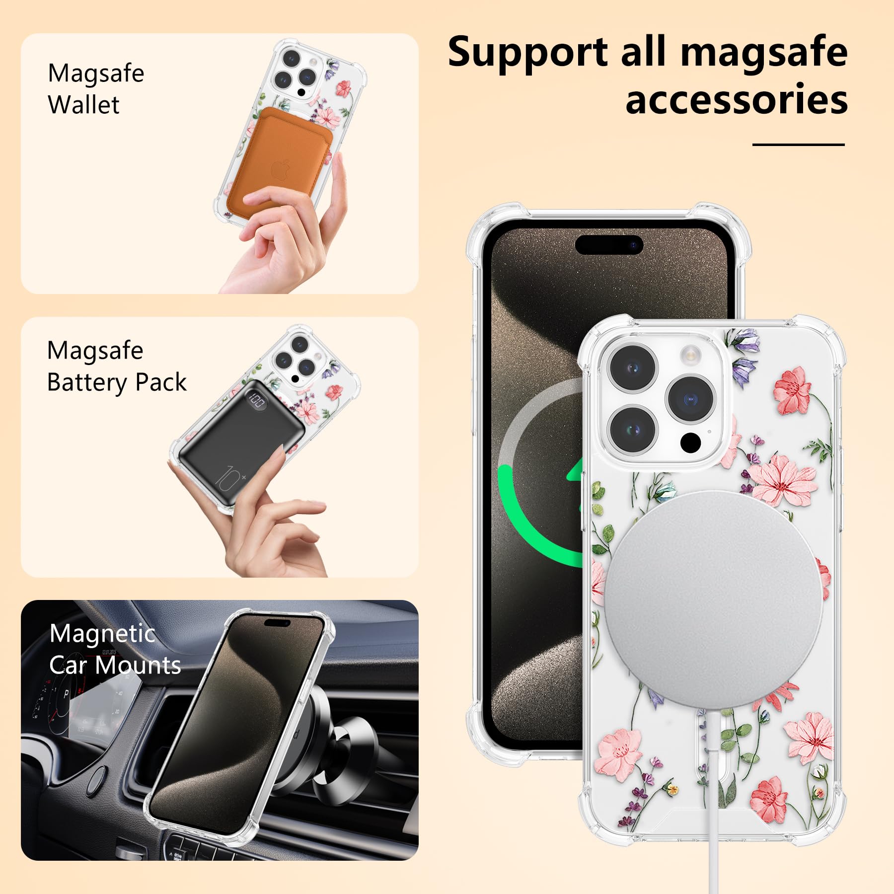 DEFBSC Cover magnetica per iPhone 16e [compatibile con