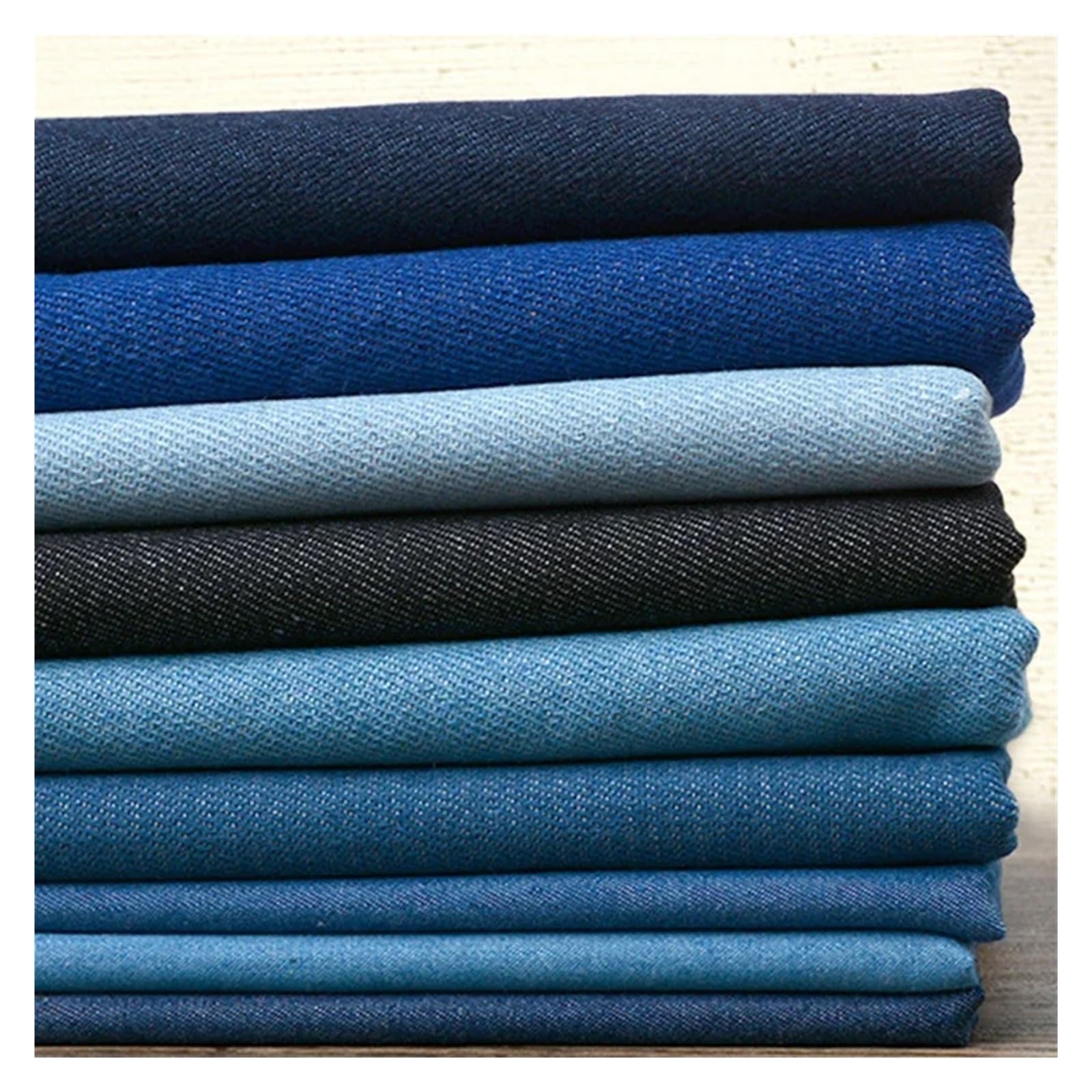 Tela Vaquera Tela vaquera gruesa for bricolaje, jeans, paños de lavado, chaquetas, camisas, vestidos, fina, patchwork, acolchado, costura Tela De Costura(Thick-blue,200cmX150cm)