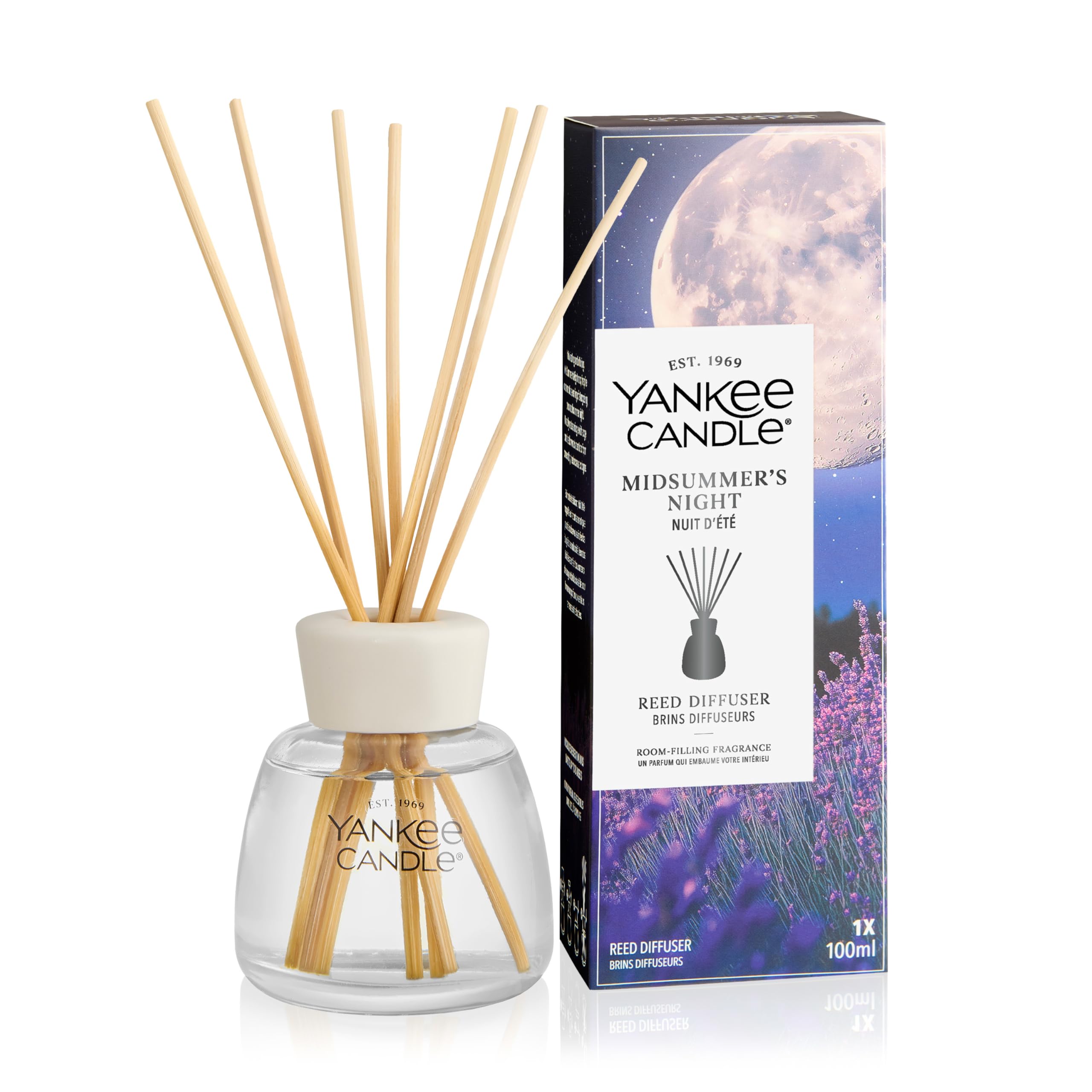 Yankee Candle Reed Diffuser | Midsummer Night | for Small to Medium Spaces | Up to 10 Weeks of Fragrance