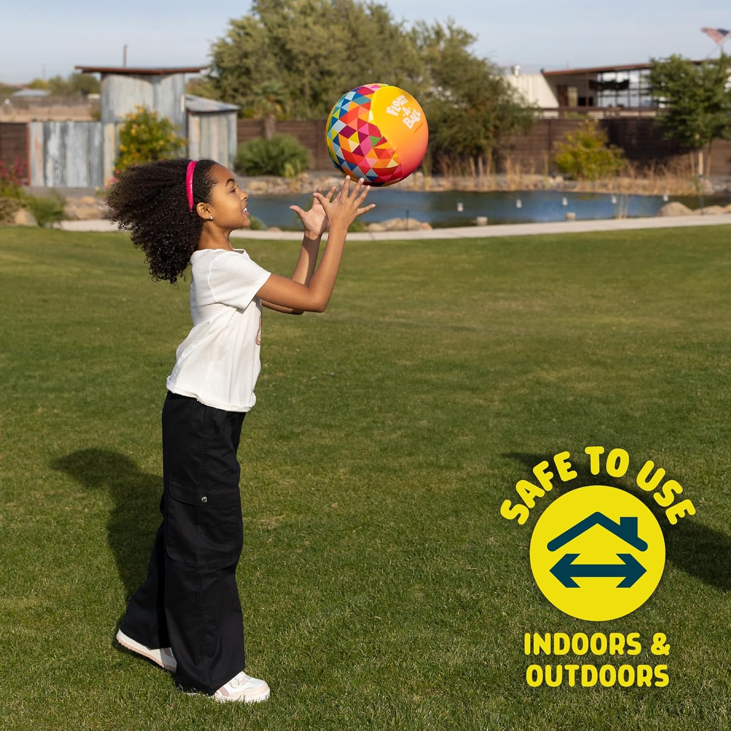 Chuckle & Roar - Float-a-Ball - Outdoor Active Play Fun - Safe and Durable - Multiple Sizes - Ages 3 and Up image 3 of 7 B0DVCFY16L