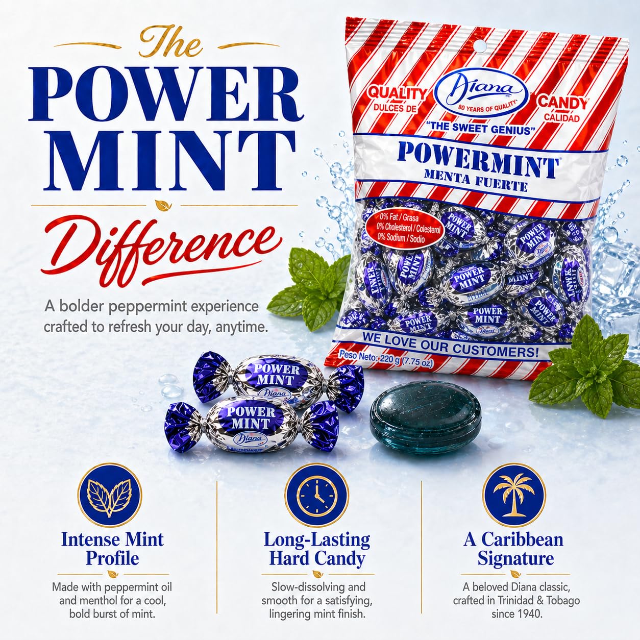 Amazon.com : Diana Power Mint - Powerful Breath Mints Individually