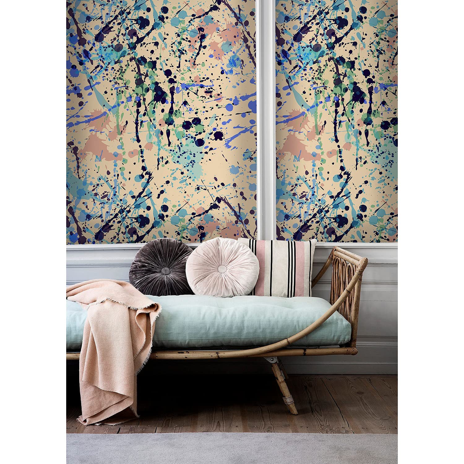 Papier peint mural latex lavable et résistant pour décoration de meuble cuisine