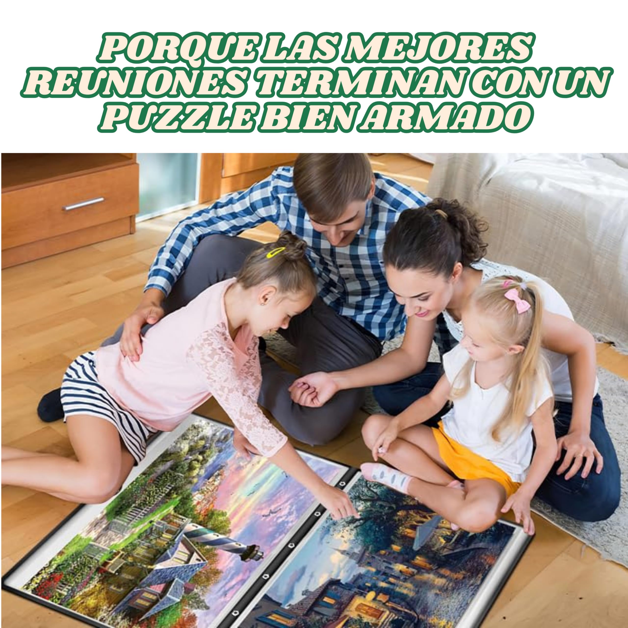 Carpeta de almacenaciento de Puzzles - Album para Guardar Rompecabezas de 1000 Piezas - Capacidad para 20 Puzzles