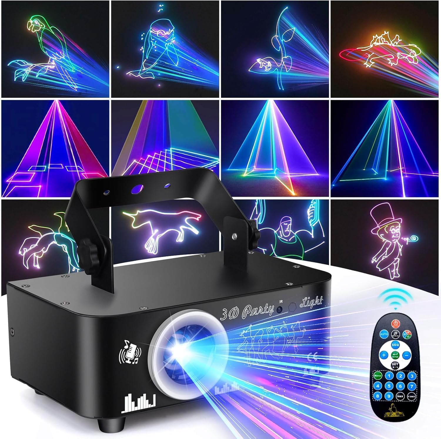 PACK DE 4 SCANS JEU DE LUMIERE SCAN SCAN10LED DMX PA DJ SONO LED