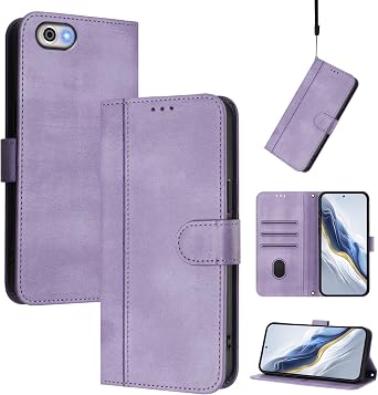 Compatible with Sharp Aquos R1 Flip Kickstand Case Cover,Compatible with Sharp Aquos R SHV39 SH-03J Magnetic Closure Wallet case Purple