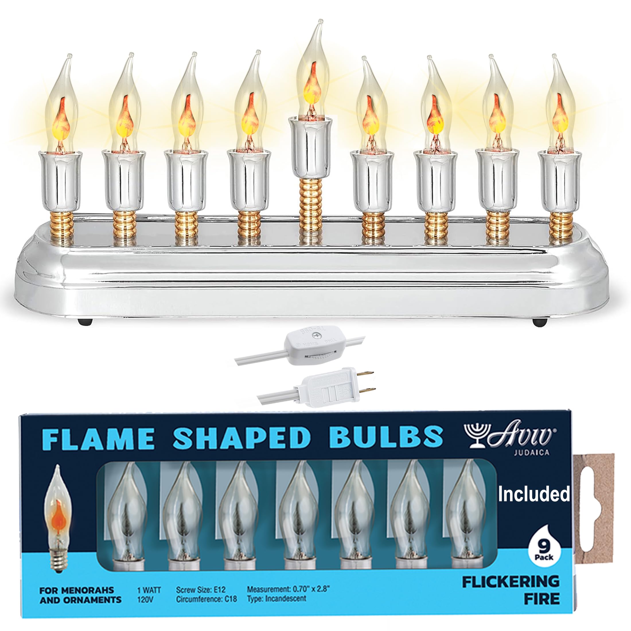 Amazon.com: Aviv Judaica Contemporary Electric Hanukkah Menorah